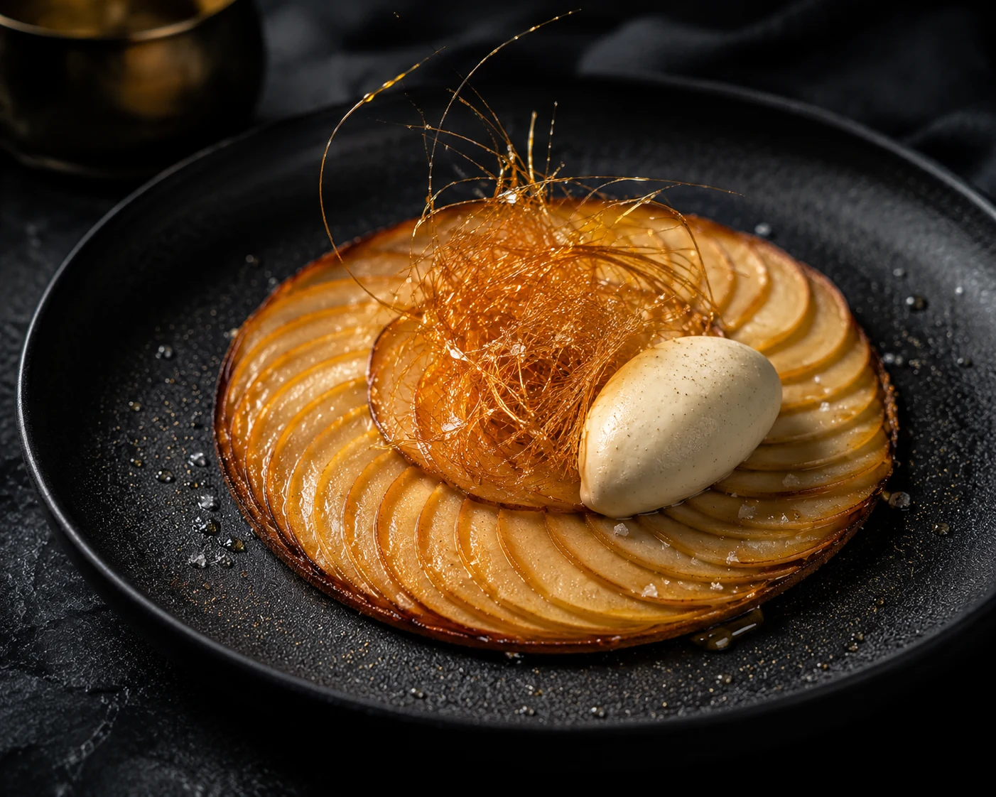 Tarte fine & caramel beurre salé
